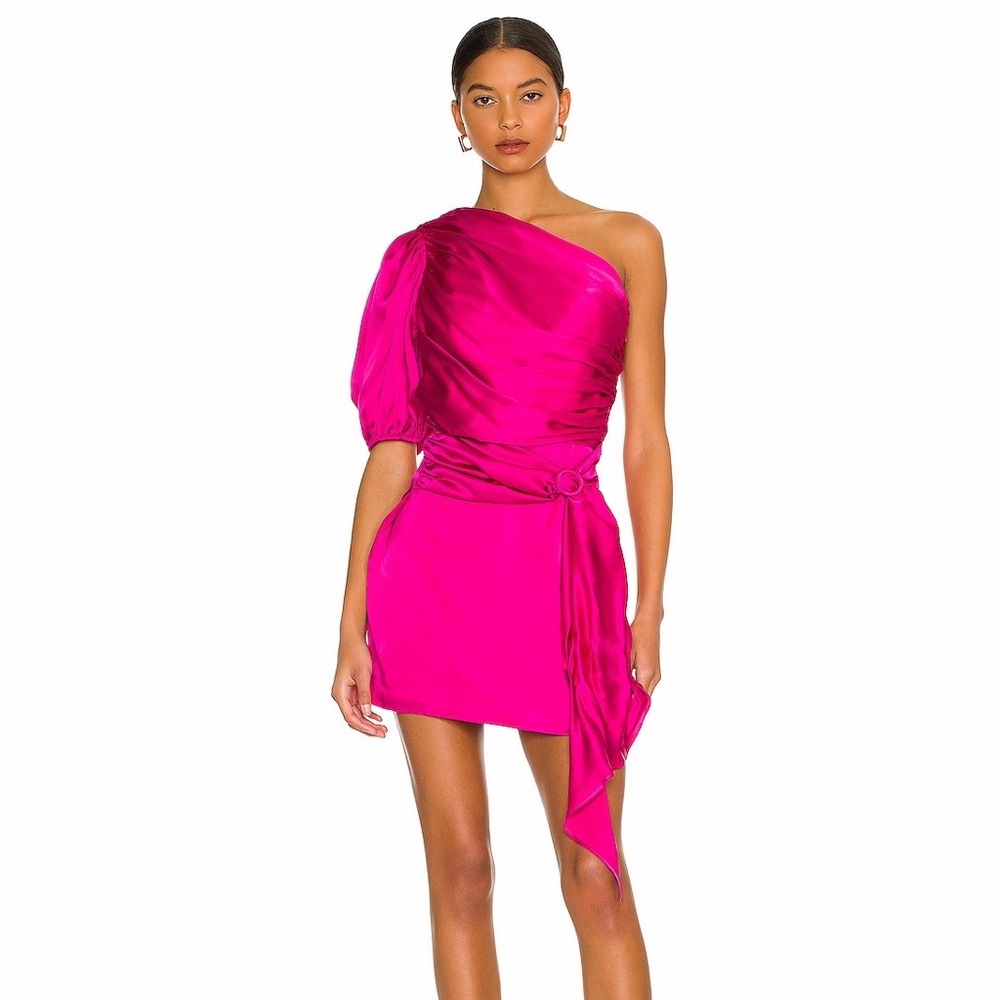 Amanda Uprichard One-Shoulder Dress